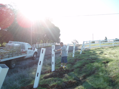 Vinyl Fence install in progress
Quality Fence Cameron Park, Placerville